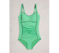 White Stuff White Stuff Bright Green Splash Control Swimsuit