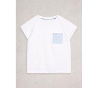 White Stuff White Stuff Chalk White Gina Embroidered T-Shirts