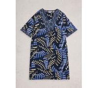 White Stuff White Stuff Dark Blue Ash Linen Dress Dark Blue EU 50 (UK 22)