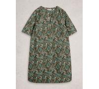 White Stuff White Stuff Green June Linen Dress Green EU 38 (UK 10)