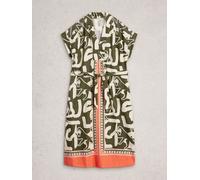 White Stuff White Stuff Green Marianne Linen Blend Dress Green EU 36 (UK 8)