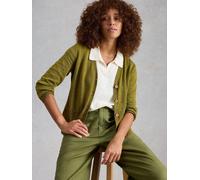 White Stuff White Stuff Green Nova Linen Blend Cardigan