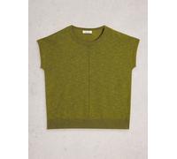 White Stuff White Stuff Green Nova Linen Blend T-Shirt