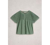 White Stuff White Stuff Green Tammie Cotton Shirt Green EU 46 (UK 18)