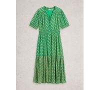 White Stuff White Stuff Green Yuki Midi Dress Green EU 34 (UK 6)
