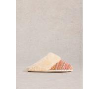 White Stuff White Stuff Natural Knitted Mule Slippers