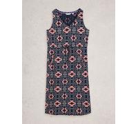 White Stuff White Stuff Navy Blue Heidi 100% Cotton Jersey Dress Navy Blue M (EU 40-42)