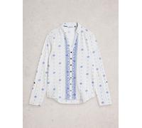 White Stuff White Stuff Pearl White Annie Jersey Shirt Pearl White EU 50 (UK 22)