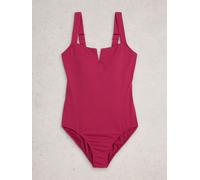 White Stuff White Stuff Purple Gabrielle Texture Swimsuit