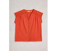 White Stuff White Stuff Red Billie Button Shirt Red EU 46 (UK 18)
