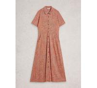 White Stuff White Stuff Red Rua Jersey Shirt Dress Red EU 36 (UK 8)