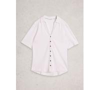White Stuff White Stuff White 100% Cotton Annie Embroidered Shirt White EU 46 (UK 18)