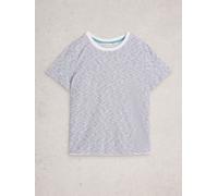 White Stuff White Stuff White Clara Texture Short Sleeve T-Shirt