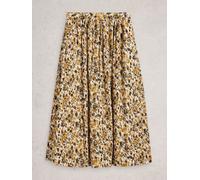 White Stuff White Stuff Yellow Ari Metallic Skirt Yellow EU 38 (UK 10)