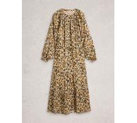 White Stuff White Stuff Yellow Delilah Metallic Dress Yellow EU 34 (UK 6)