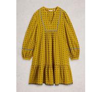 White Stuff White Stuff Yellow Orla Embroidered Dress Yellow EU 44 (UK 16)