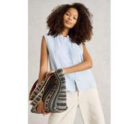 White Stuff Yasmin Double Cloth Vest Light Blue Taille: 8 | Chemisiers Outlet | Femme | Bleu
