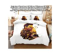 (White,Super King(260x220cm))Parure de lit imprimée en 3D Top Gun Maverick housse de couette taie d'oreiller couette