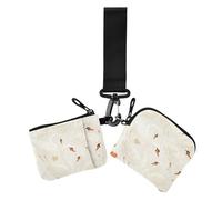 White Swan Lot de 2 petits étuis pour cartes de crédit amovibles avec porte-clés pour un usage quotidien, Cygne blanc., 1 size, Décontracté