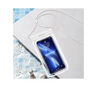 (White)Swimming Diving Transparent TPU Dustproof and Waterproof Mobile Phone Bag