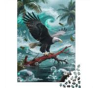 White-Tailed Eagle Puzzle 1000 Pcs Challenge Toy Famille Jeu Occasionnel l'art De La Décoration 1000pcs (75x50cm)
