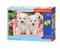 White Terrier Puppies, Puzzle 120 Teile - Castorland G