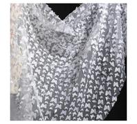White Three-dimensional Butterfly Mesh Fabric Lightweight Elegant Embroidery Wedding Dress Curtain Apparel Designer Sewing Cloth(1.5 meter)
