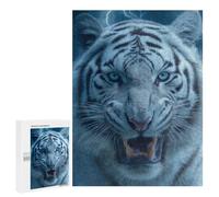 White Tiger Roar Puzzle 1000 Pièces Educa Jouet en Bois Cadeau Unique Décoration Intérieure Jeu Éducatif Challenge Toy Adultes Et Enfants À Partir De 14 Ans 500 PCS