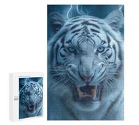 White Tiger Roar Puzzle 1000 Pièces Educa Jouet en Bois Cadeau Unique Décoration Intérieure Jeu Éducatif Challenge Toy Adultes Et Enfants À Partir De 14 Ans 1000 PCS