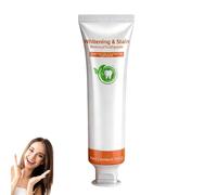 White Toothpaste for Teeth Whitening,Teeth Whitening,Tooth Stain Removal Colour Corrector,Dentifrice Blanchissant Pour Dent et Gencives Sensibles,Éliminant Les Taches,Soin Doux,Haleine Fraîche, 100ml