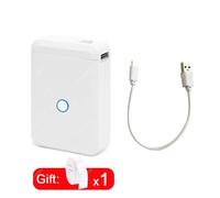 White USB Niimbot-Imprimante d'étiquettes sans fil D110, autocollant en papier, imprimante de poche, prix thermique, marqueur d'autocollant d'étiquette, maison, bureau inspecté ""Nipseyteko