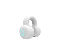 (White) VAORLO Business Headphone Bluetooth 5.3 Air Conduction Single-Ear Headset Long Standby Hands-Free Calling for All Smartphones