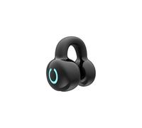 (White) VAORLO Business Headphone Bluetooth 5.3 Air Conduction Single-Ear Headset Long Standby Hands-Free Calling for All Smartphones