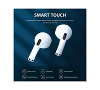(White) VAORLO Mini Pro6s TWS Wireless Earphones HiFi Music HD Noise Cancel Microphone Headset For iPhone 15 Pro Max Xiaomi Huawei Mate60