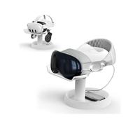 (White)VR Stand Compatible with Meta Quest 3/Quest 2/Vision Pro/Pico 4, Universal VR Headset Display Dock, Stable Bracket Storage Round Base
