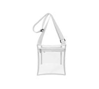 (White)White Transparent TPU Crossbody Bag with Inner Pocket