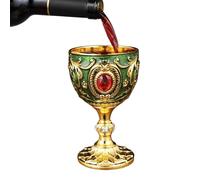 White Wine Glasses | Metal European Stem Flutes | 30 ml Small Reusable Red Wine Glasses, for Cocktail Bourbon crystal-embellished tumTequila Vodka Brandy Drinks Kitchen Bar Party Dinners Holiday