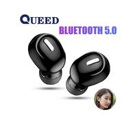 (White) Wireless Bluetooth Headset Business Super Long Battery Life Noise Cancelling Hands-Free Black Single Ear
