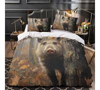 White Wolf Fantasy Parure de Lit 3D Effet Microfibre Hypoallergique Ultra Douce attrape-rêves spirituel Housse de Couette Fermeture Éclair Douce Respirante for couple amoureux King（220x240cm）