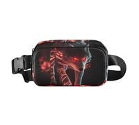 White Wolf Sac banane tendance pour homme et femme avec sangle réglable pour cyclisme, randonnée, gym, Loup blanc, 1 size