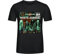 White Zombie Astro Creep 2000 Songs of Love Tee Shirts for Men Black Manches Courtes(Small)