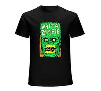 White Zombie Monster Yell T-Shirt Man's Fashion Black Unisex Tees XXL