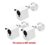 WHITE03 - Support mural pour caméra Xiaomi Mijia Xiaofang 1S/Wyze, 360 degrés, support intérieur/extérieur réglable, housse de protection