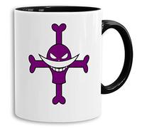 Whitebeard Logo - tasse à café Mug cadeau Son Ruffy Luffy Zoro Saitama One Dragon Master Goku Ball Vegeta Zoro Piece Db, Farbe2:Blanc