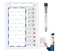 Whiteboard Checklist - Calendrier sec Effacer, Do Courir Caracture | Contrôle De La Planification Des Activités De Tableau Des Affaires Du Programme Quotidien Réutilisable Pour