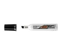 BIC Feutres pour tableau blanc Velleda 1781 – Effaçables à sec – Pointe biseautée 3–4,6 mm – Noir