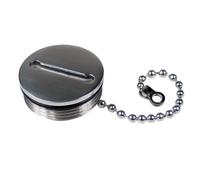 Whitecap Industries Replacement Cap and Chain-Deck Fill Replacement for Stainless Steel, 1.5-inch