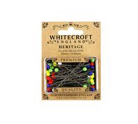 Whitecroft Heritage Épingles à tête en verre 48 x 0,80 mm