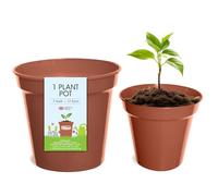 Whitefurze G04020 Pot de Fleurs Couleur Terre Cuite 17,5 cm