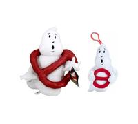 Whitehouse Leisure Ghostbusters Lot de 2 jouets en peluche super douce de 27,9 cm et de 12,7 cm avec clip pour sac - Sans fantôme